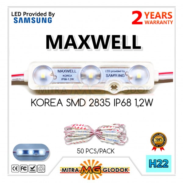 LED Module Maxwell Samsung SMD 2835 Optic Doff | 3 Mata 